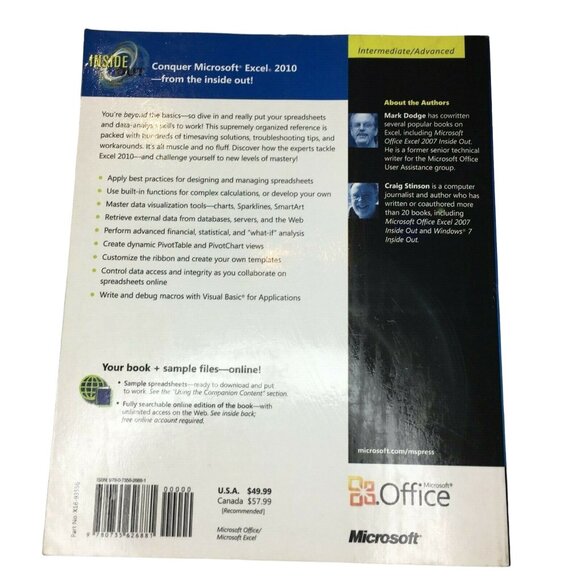 How to Use Microsoft Excel Computer Software 2010 Inside Out Detailed Edition u - Picture 2 of 10